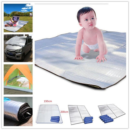 Tapis de Camping en Aluminium – Isolation, Anti‑Humidité & Ultra‑Portable