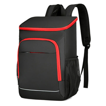 Sac à Dos Isotherme Étanche 30L Camping Randonnée – Noir et Rouge