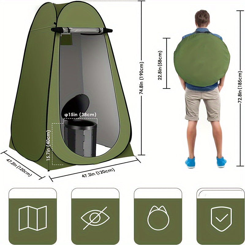 Toilettes Portables Camping Pop-Up avec Tente Intimité