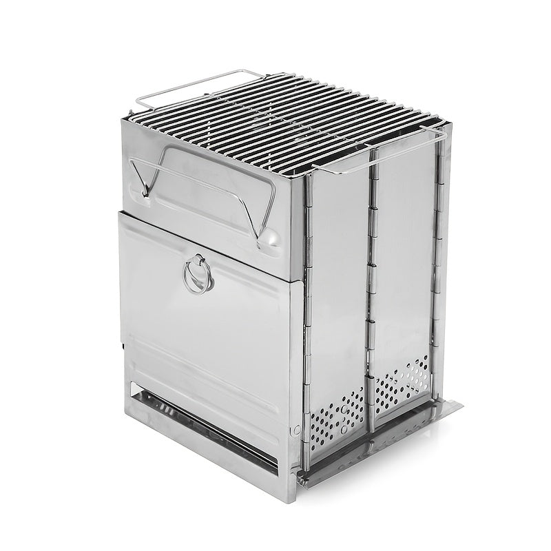 Folding Stainless Steel Camping Stove Mini Portable-0