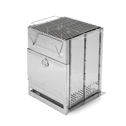 Folding Stainless Steel Camping Stove Mini Portable-0
