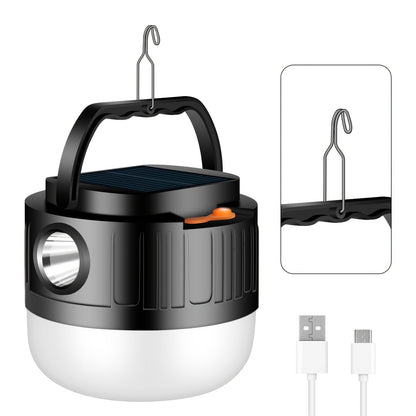 Lampe de Camping Solaire LED Rechargeable – Éclairage Outdoor