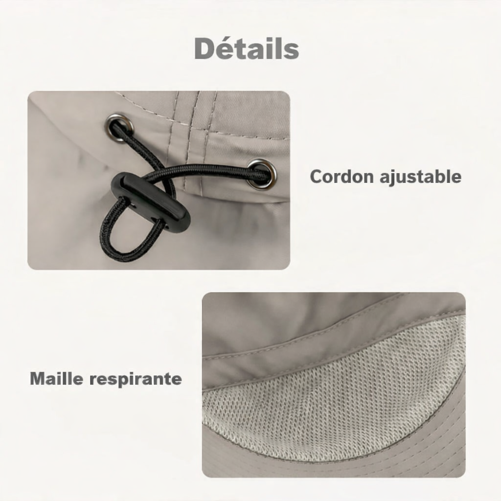 Chapeau Anti-Moustiques avec Filet - Protection UV UPF 50+