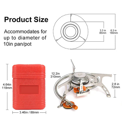 Réchaud de Camping Portable Haute Puissance