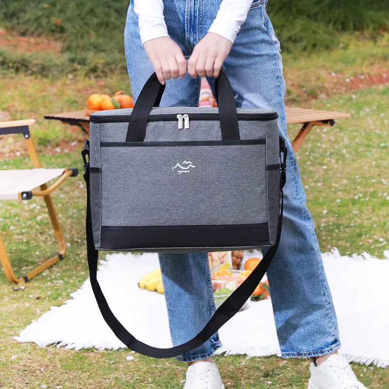Sac Isotherme de Camping 26L – Gris Foncé Portable et Léger
