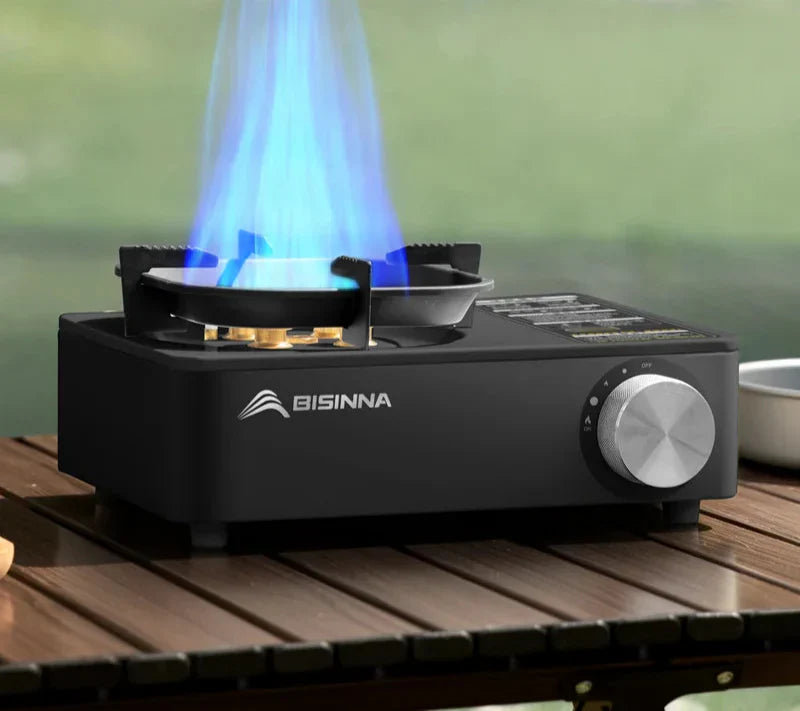 Réchaud Gaz Camping 5800W Windproof – Protection Surpression Intégrée