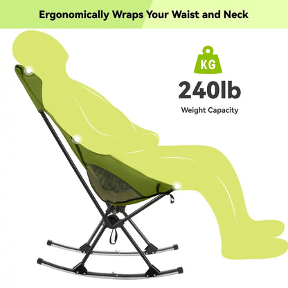 Chaise Berçante de Camping Pliable – Confort Outdoor Aluminium