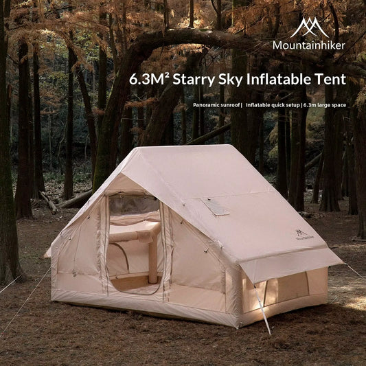 Tente Gonflable MOUNTAINHIKER – 3 à 6 Personnes, 6,3 m², Toit Starry Sky