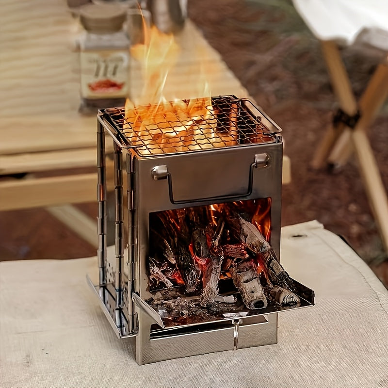 Folding Stainless Steel Camping Stove Mini Portable-2