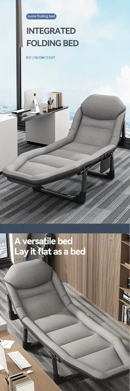 Lit de Camp Pliant Portable 1 Personne – Installation Sans Outils Gris