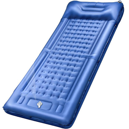 Matelas Gonflable de Camping 12,7 cm avec Oreiller – 196x72 cm – Bleu