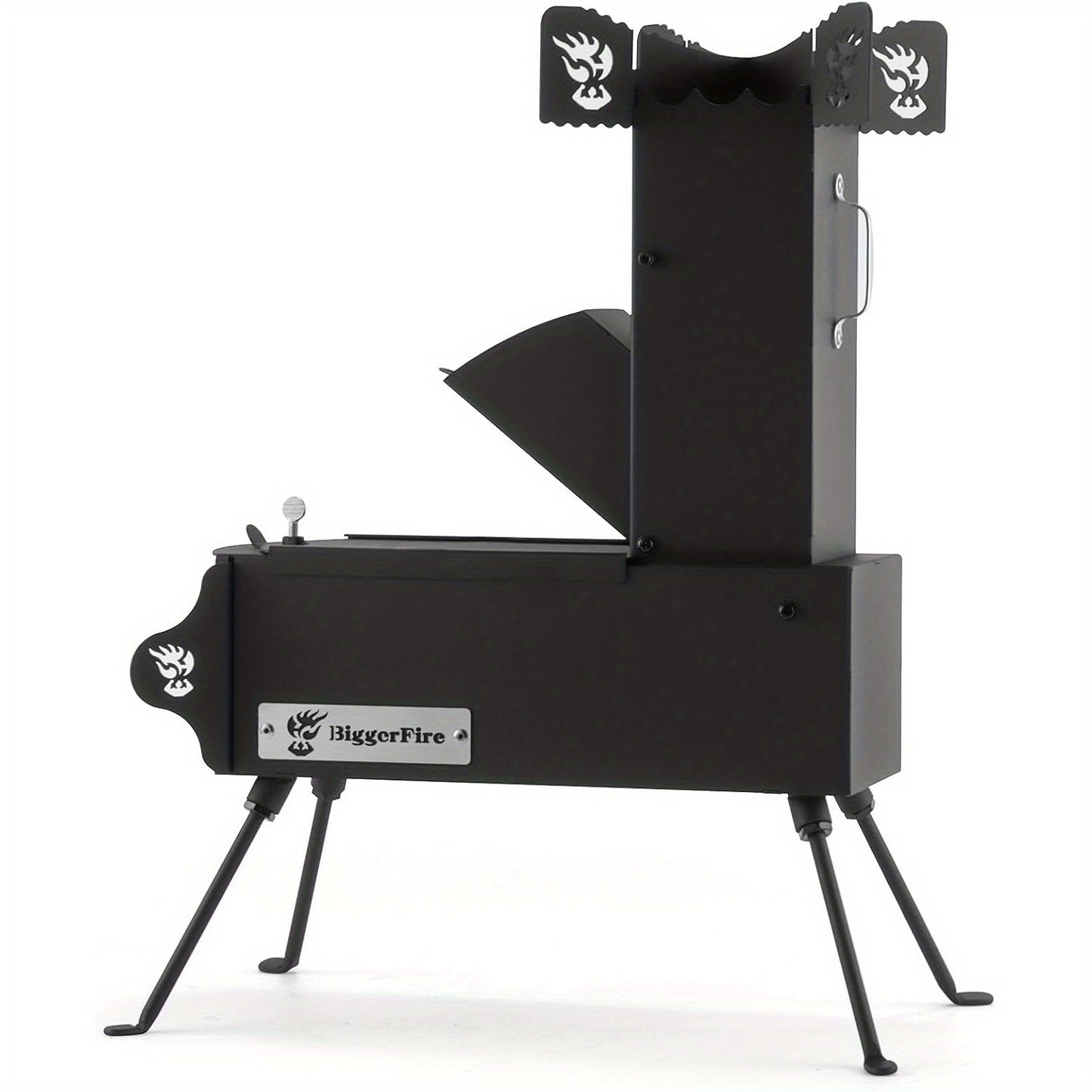 Réchaud Rocket Stove Pliable en Acier Tungstène – À Bois, Survie & Camping – 42x18x55,5 cm