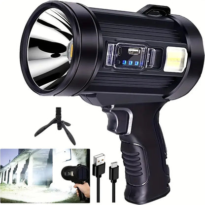 Lampe Torche Rechargeable Camping - 3 Modes & 4 Filtres Couleur