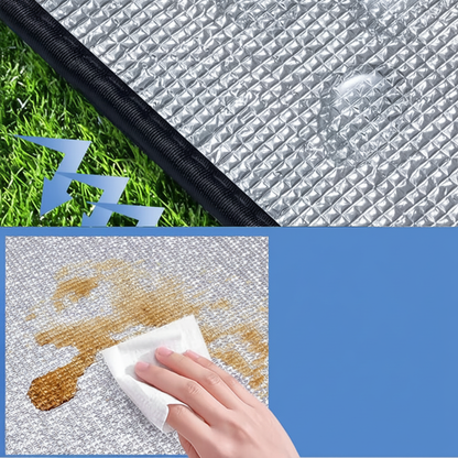 Tapis de Camping en Aluminium – Isolation, Anti‑Humidité & Ultra‑Portable