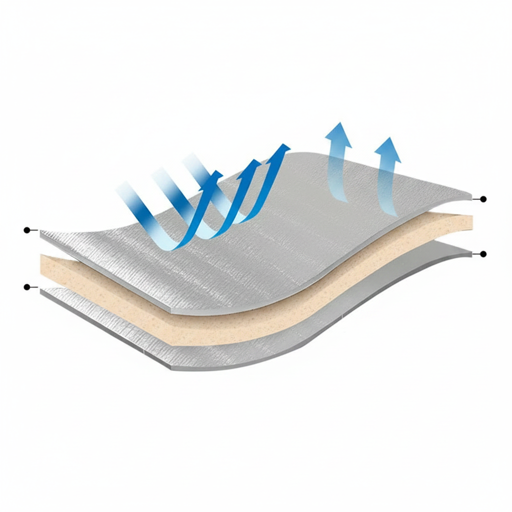 Tapis de Camping en Aluminium – Isolation, Anti‑Humidité & Ultra‑Portable