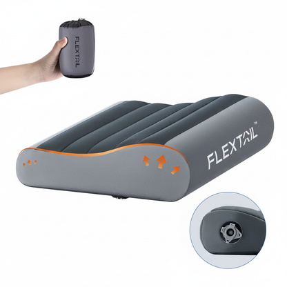 Oreiller de Camping Gonflable FLEXTAIL – Ergonomique, Léger & Lavable