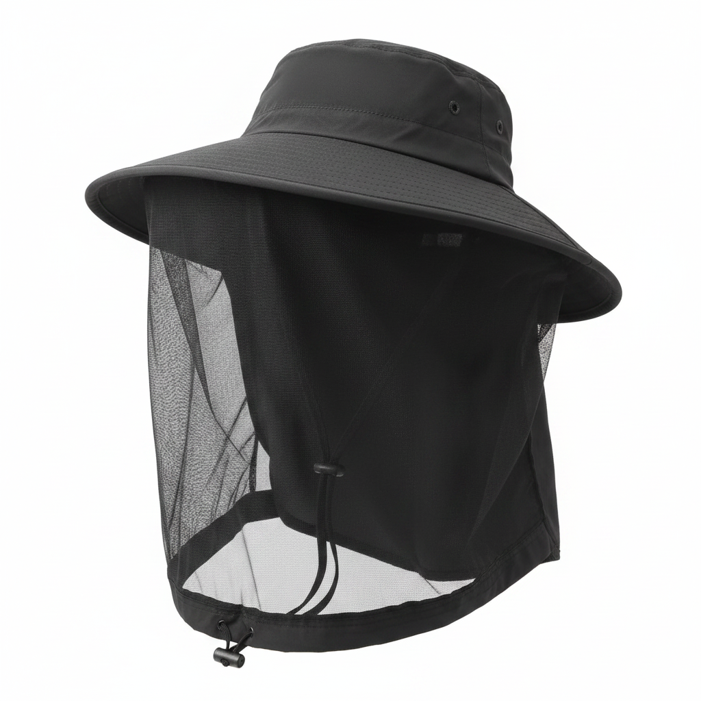 Chapeau Anti-Moustiques avec Filet - Protection UV UPF 50+