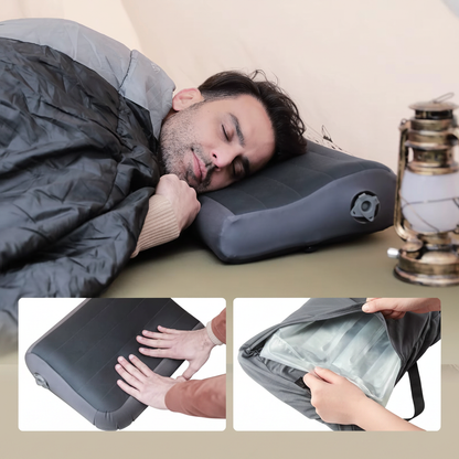 Oreiller de Camping Gonflable FLEXTAIL – Ergonomique, Léger & Lavable