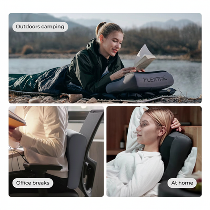 Oreiller de Camping Gonflable FLEXTAIL – Ergonomique, Léger & Lavable