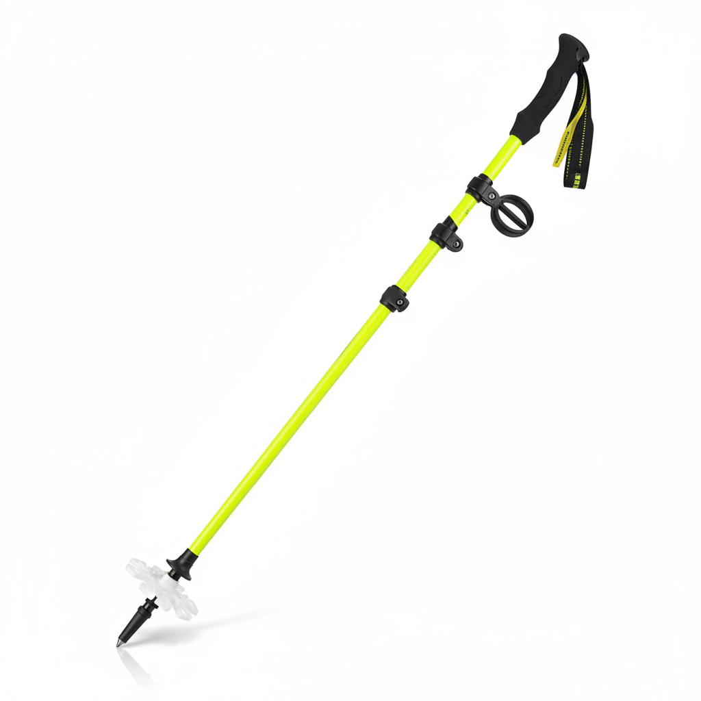 Bâton de Randonnée en Fibre de Carbone – Ultraléger, Télescopique 3 Sections (57–135 cm)