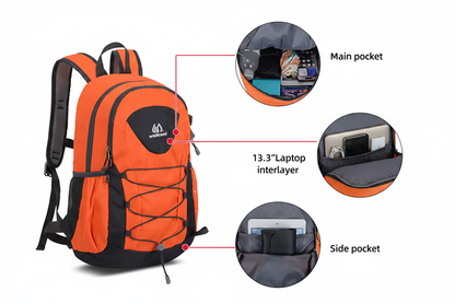 Mini Sac à Dos Ultraléger - Randonnée, Vélo & Camping