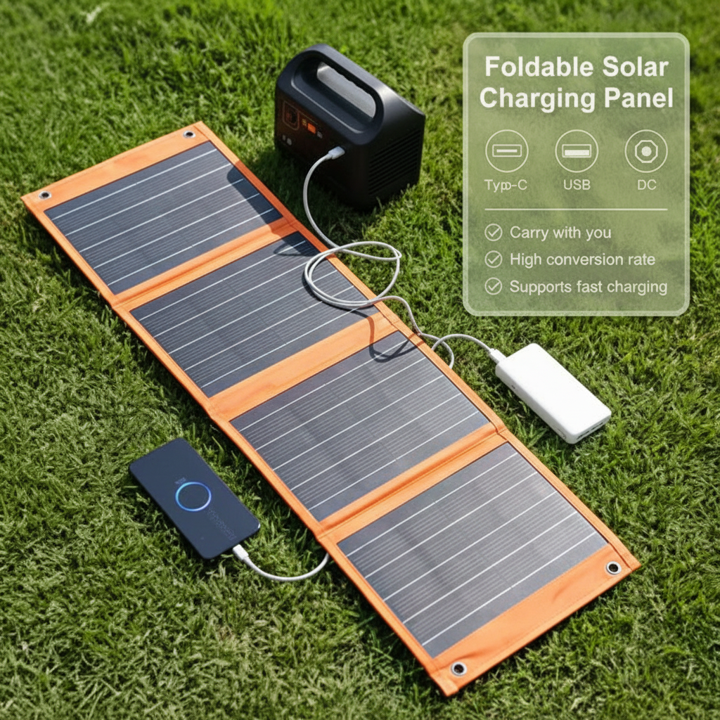 Panneau Solaire Pliable Monocristallin – 23,5% d'Efficacité | Ultra-Léger 0,75 kg